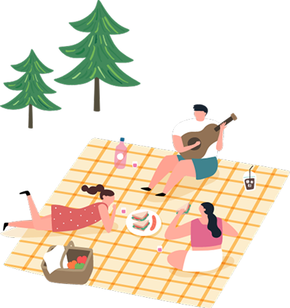 ピクニックイラスト