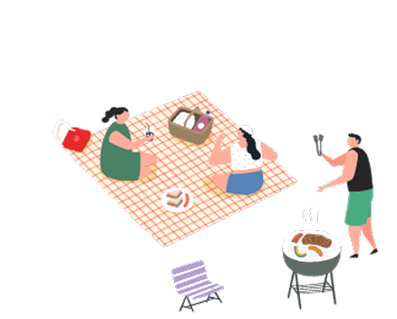 ピクニックイラスト